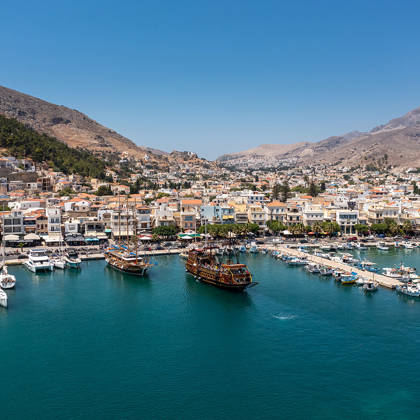 Kalymnos pier at day